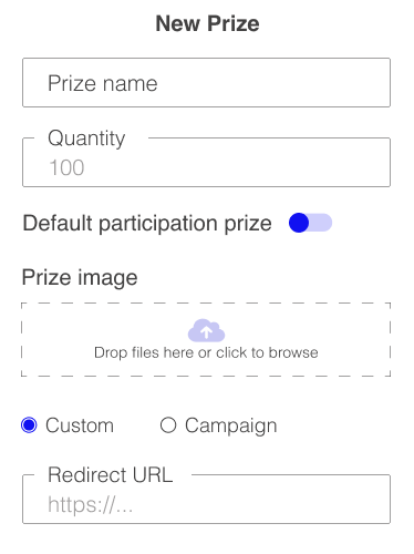 Prize Configuration Messangi